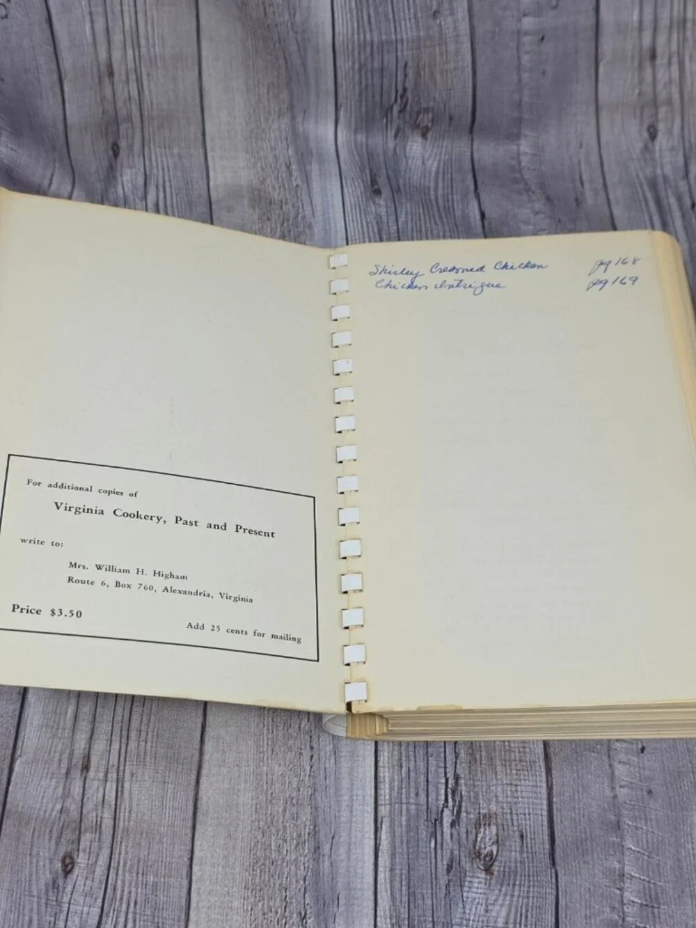 Virginia Cookery Past And Present Women’s Auxiliary Olivet Franconia 1957 1st Ed